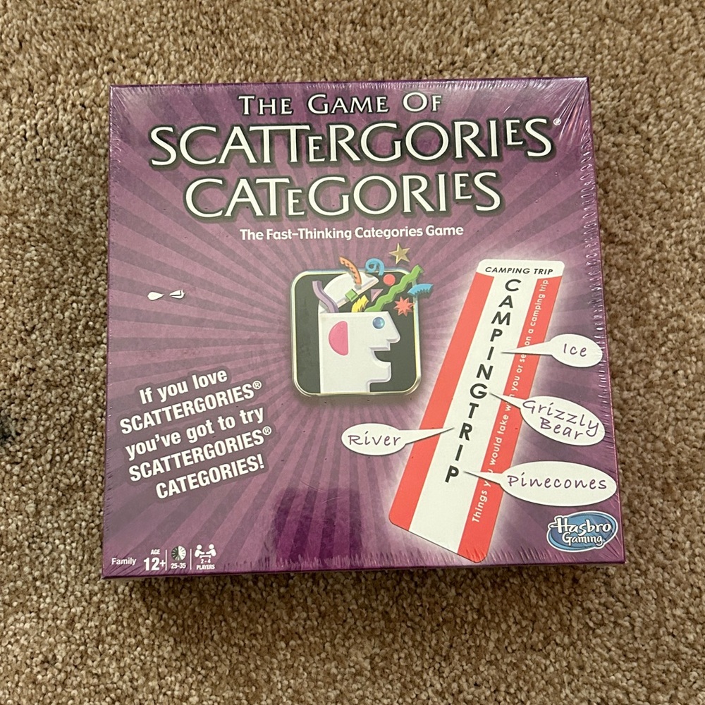 The Game of Scattergories Categories New Sealed